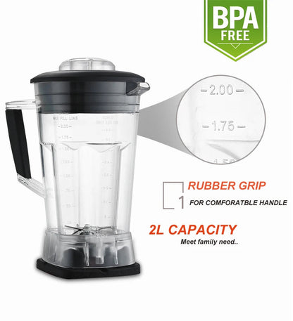 Automatic Digital Touchscreen 3HP BPA FREE 2L Professional Blender