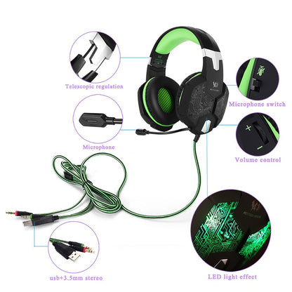 KOTION EACH 3.5mm Gaming Bass Stereo Headset