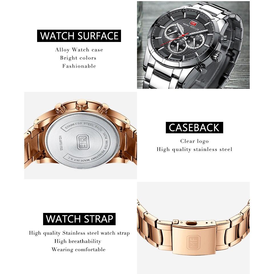 Top Brand Luxury Quartz Watch Men Stainless Steel Strap Brown Dial
