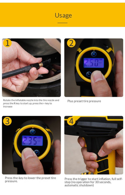 Portable Tire Inflator Air Pump