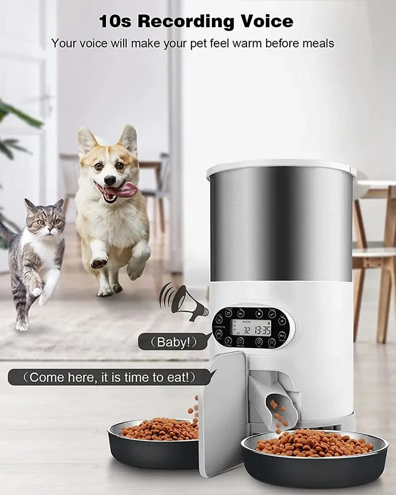 Tuya Smart APP Pet Feeder Cat And Dog Food Automatic Dispenser Suitable For Small And Medium-Sized Cats And Dogs Remote Feeding