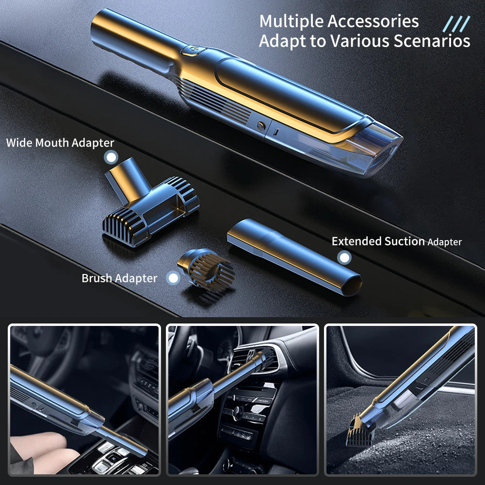 Ultimate Car Vacuum Cleaner - Wireless, Handheld, Portable, High Power - Home & Car Cleaning