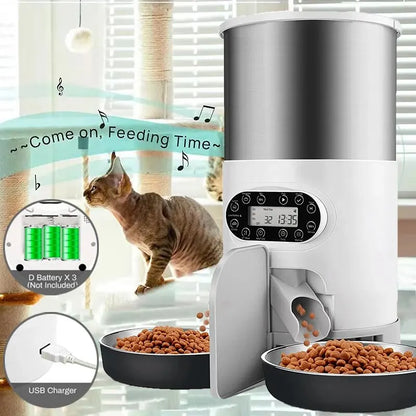 Tuya Smart APP Pet Feeder Cat And Dog Food Automatic Dispenser Suitable For Small And Medium-Sized Cats And Dogs Remote Feeding