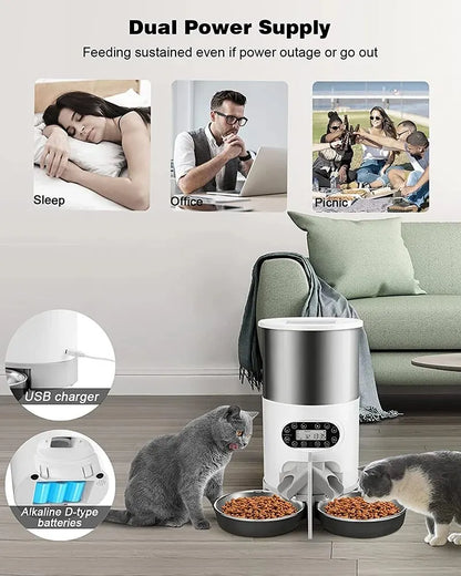 Tuya Smart APP Pet Feeder Cat And Dog Food Automatic Dispenser Suitable For Small And Medium-Sized Cats And Dogs Remote Feeding